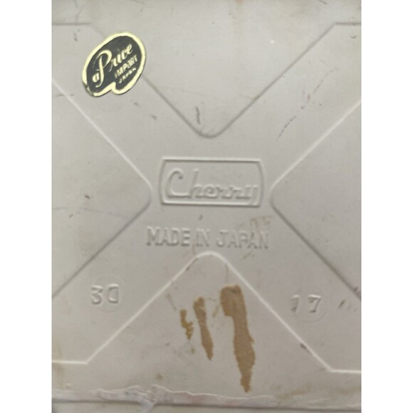 Cherry Brand Metal Teapot Trivet w/Tile Insert Smiling Snail Blue Flowers Japan - Picture 6 of 7